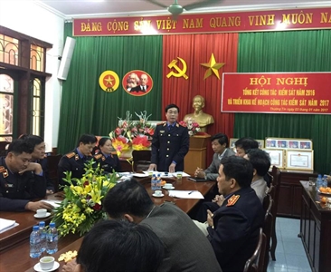 VIỆN KSND HUYỆN THƯỜNG TÍN TỔ CHỨC HỘI NGHỊ TỔNG KẾT CÔNG TÁC KIỂM SÁT NĂM...